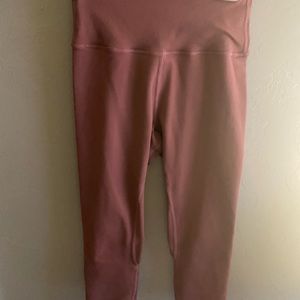 Pink capri lululemon leggings